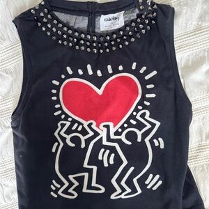 Keith Haring X Alice + Olivia Graphic Print